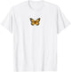 Classic Black and Orange Monarch Butterfly Icon T-Shirt - T-Shirt | White