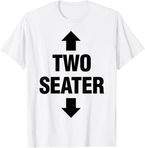 Two Seater Shirt Adult Fetish Swinger Polygamy Freak Gift T-Shirt - T-Shirt | White
