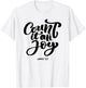 Great Christian 'Count it all Joy, James 1:2' - Bible Verse T-Shirt - T-Shirt | White