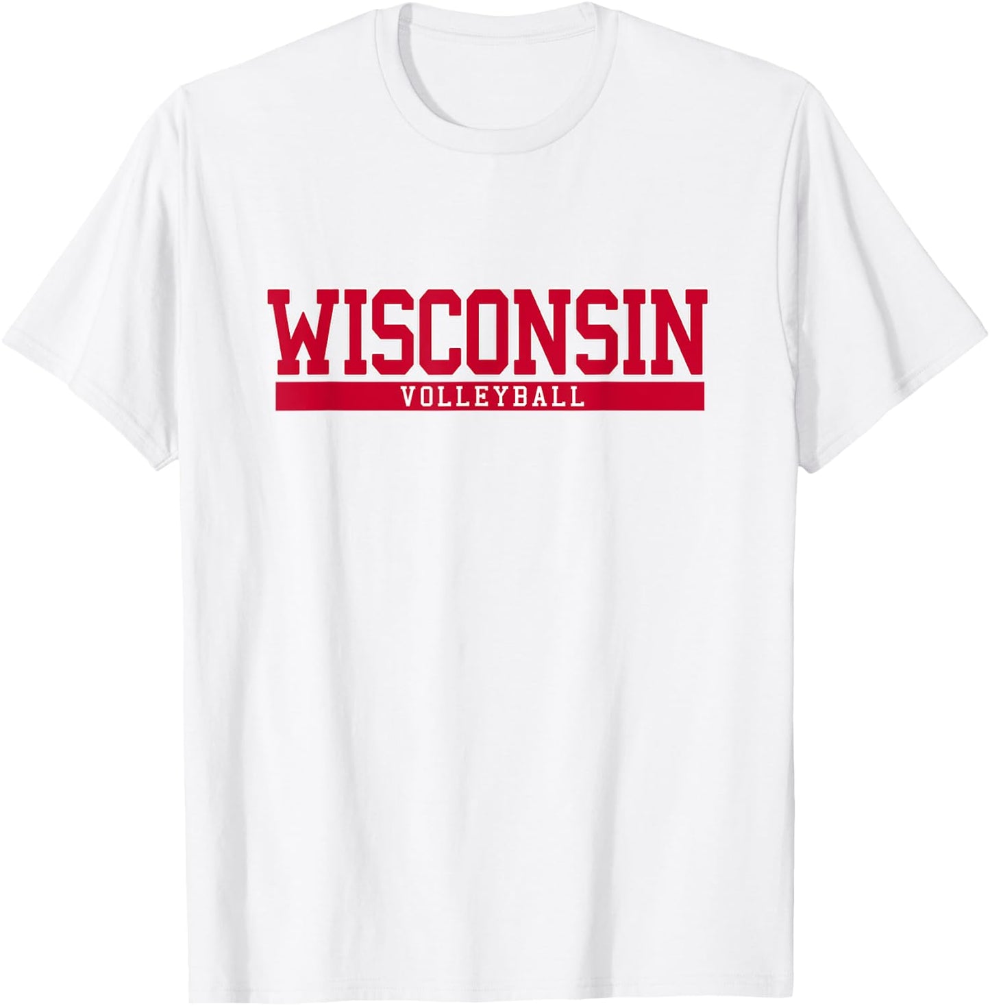 Wisconsin Volleyball T-Shirt - T-Shirt | White