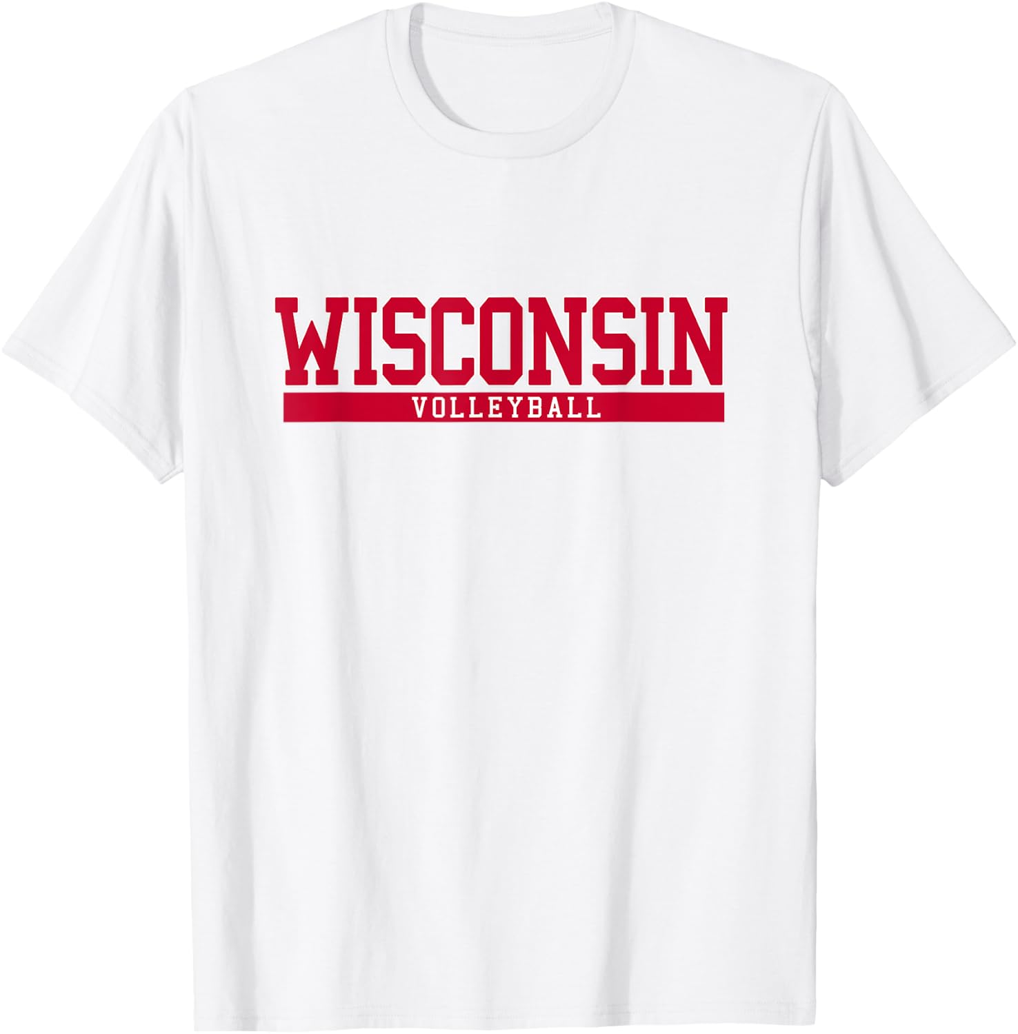 Wisconsin Volleyball T-Shirt - T-Shirt | White