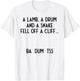 Lamb Drum Snake Off Cliff I Ba Dum Tss I Funny T-Shirt - T-Shirt | White