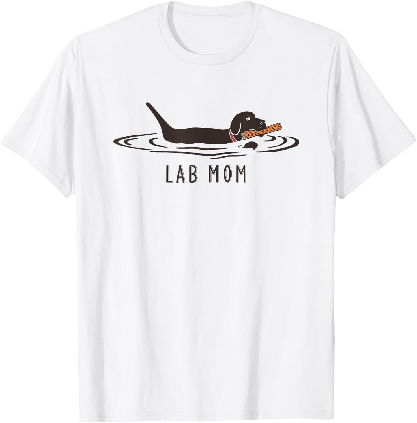 Lab Mom Labrador Retriever Dog Owner Mother T-Shirt - T-Shirt | White