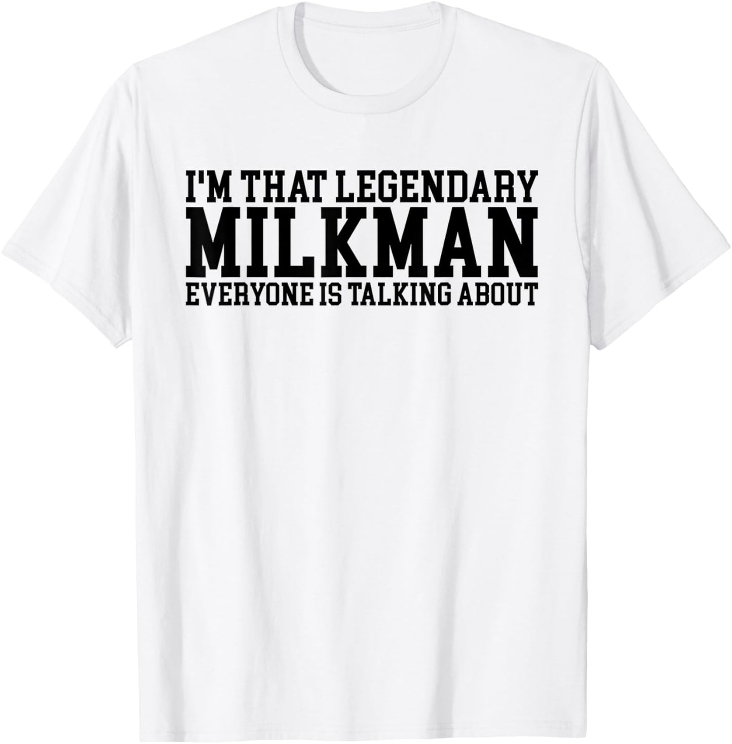 Vintage Milkman, Milk Man Apparel, Funny Milk Lover Gifts T-Shirt - T-Shirt | White