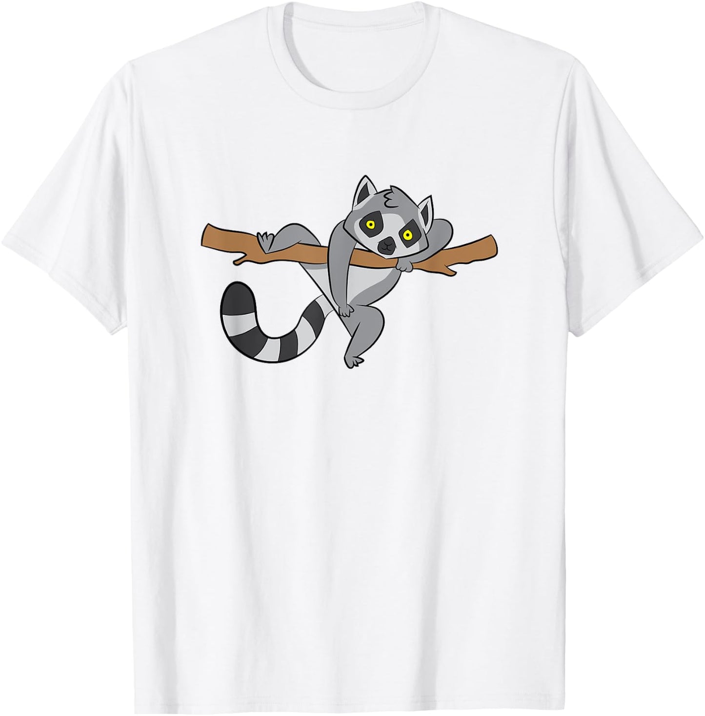 Funny Lemur Animal Kids Lemurs T-Shirt - T-Shirt | White