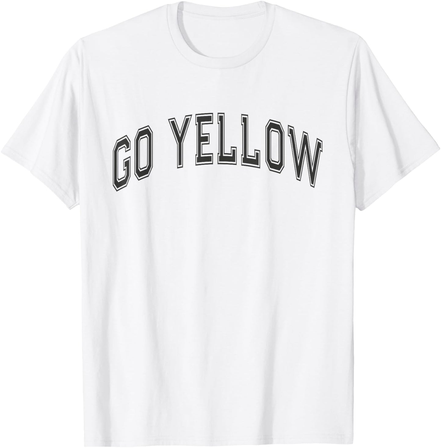 GO Yellow Team Summer Camp Competition Color Event War Game T-Shirt - T-Shirt | White