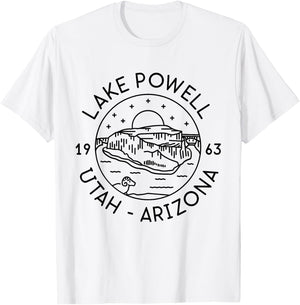 Lake Powell Reservoir 1963 Utah Arizona T-Shirt - T-Shirt | White