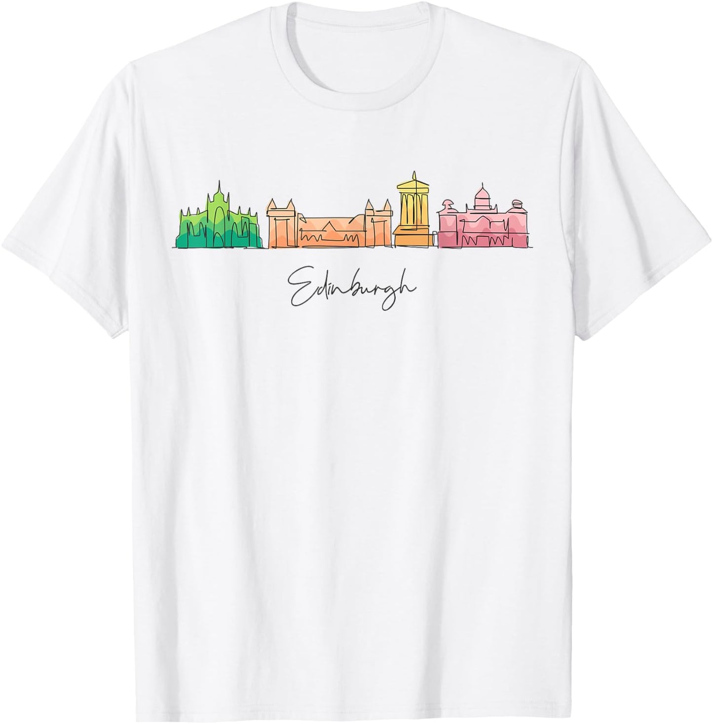 Travel Europe Scotland Edinburgh United Kingdom Vacation T-Shirt - T-Shirt | White