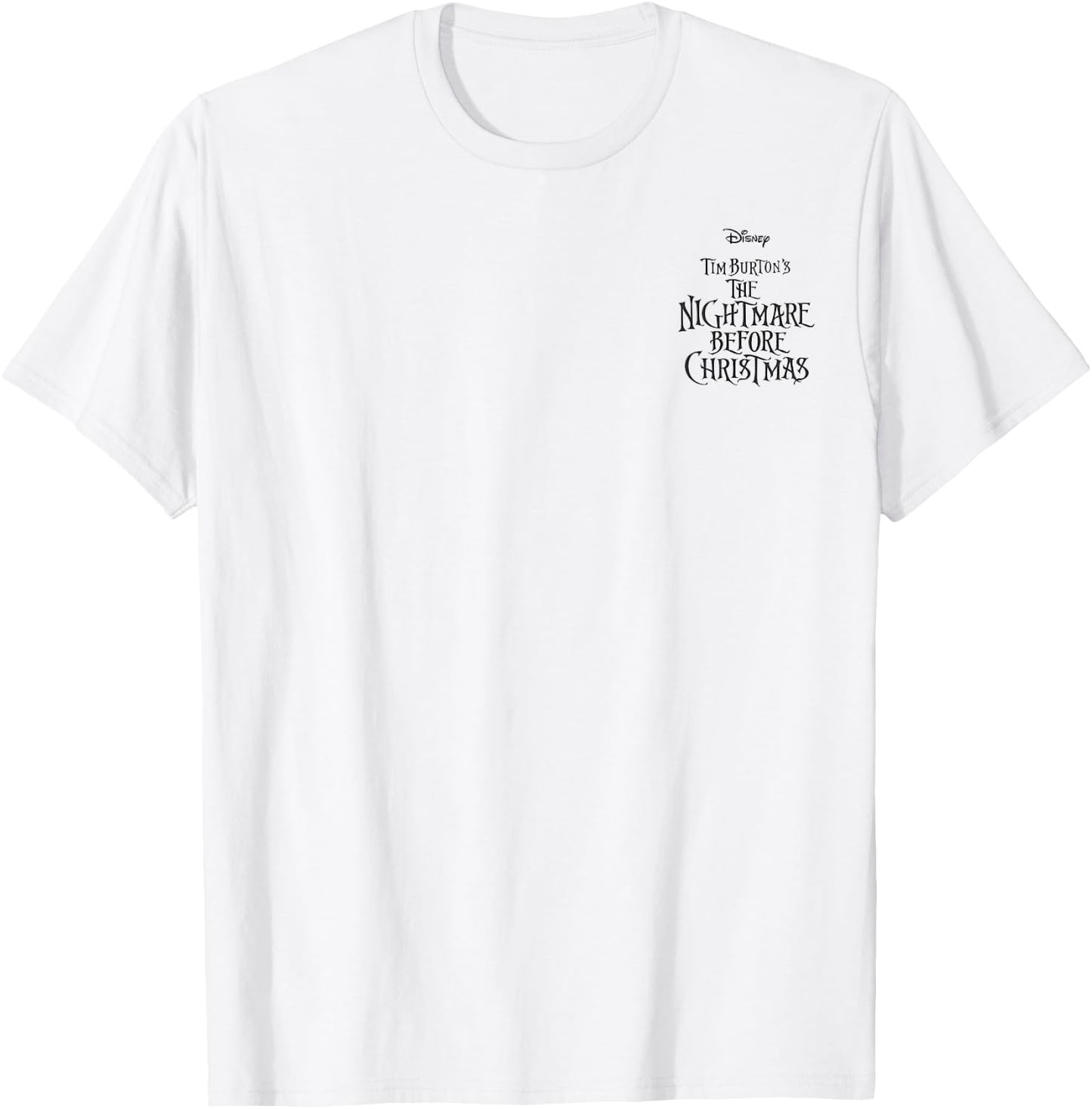 Disney Nightmare Before Christmas Group Shot Front & Back T-Shirt - T-Shirt | White