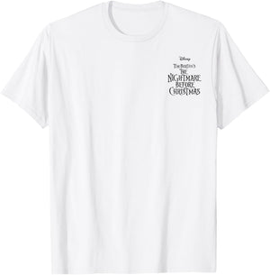 Disney Nightmare Before Christmas Group Shot Front & Back T-Shirt - T-Shirt | White