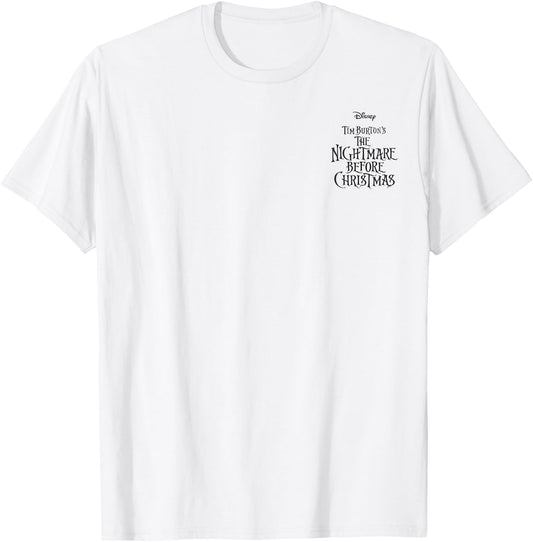 Disney Nightmare Before Christmas Group Shot Front & Back T-Shirt - T-Shirt | White