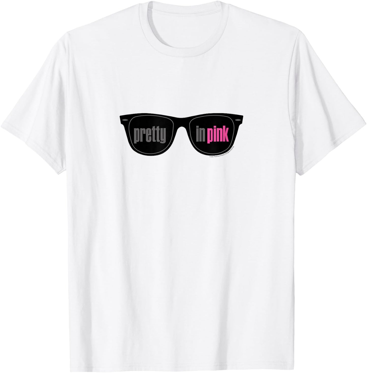 Pretty in Pink Sunglasses Logo T-Shirt - T-Shirt | White