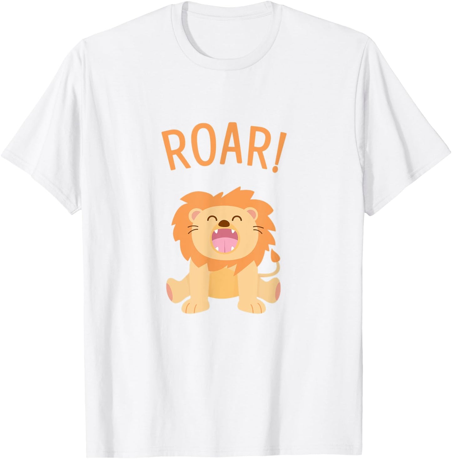 Roar! Lion T-Shirt - T-Shirt | White