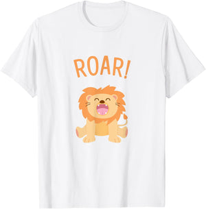 Roar! Lion T-Shirt - T-Shirt | White