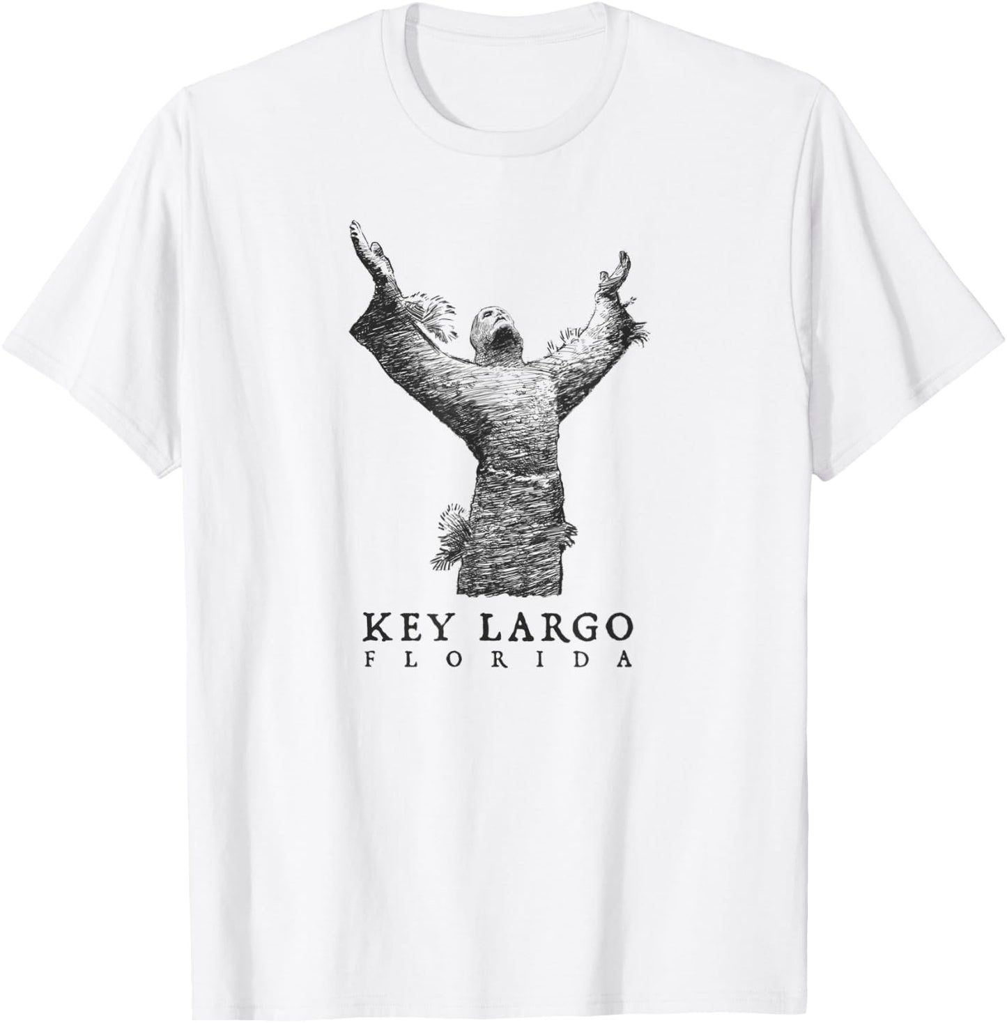 Key Largo - Christ of the Abyss - Scuba Diving Pennekamp T-Shirt - T-Shirt | White