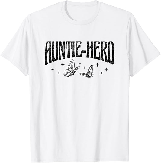 Auntie Hero T-Shirt - T-Shirt | White