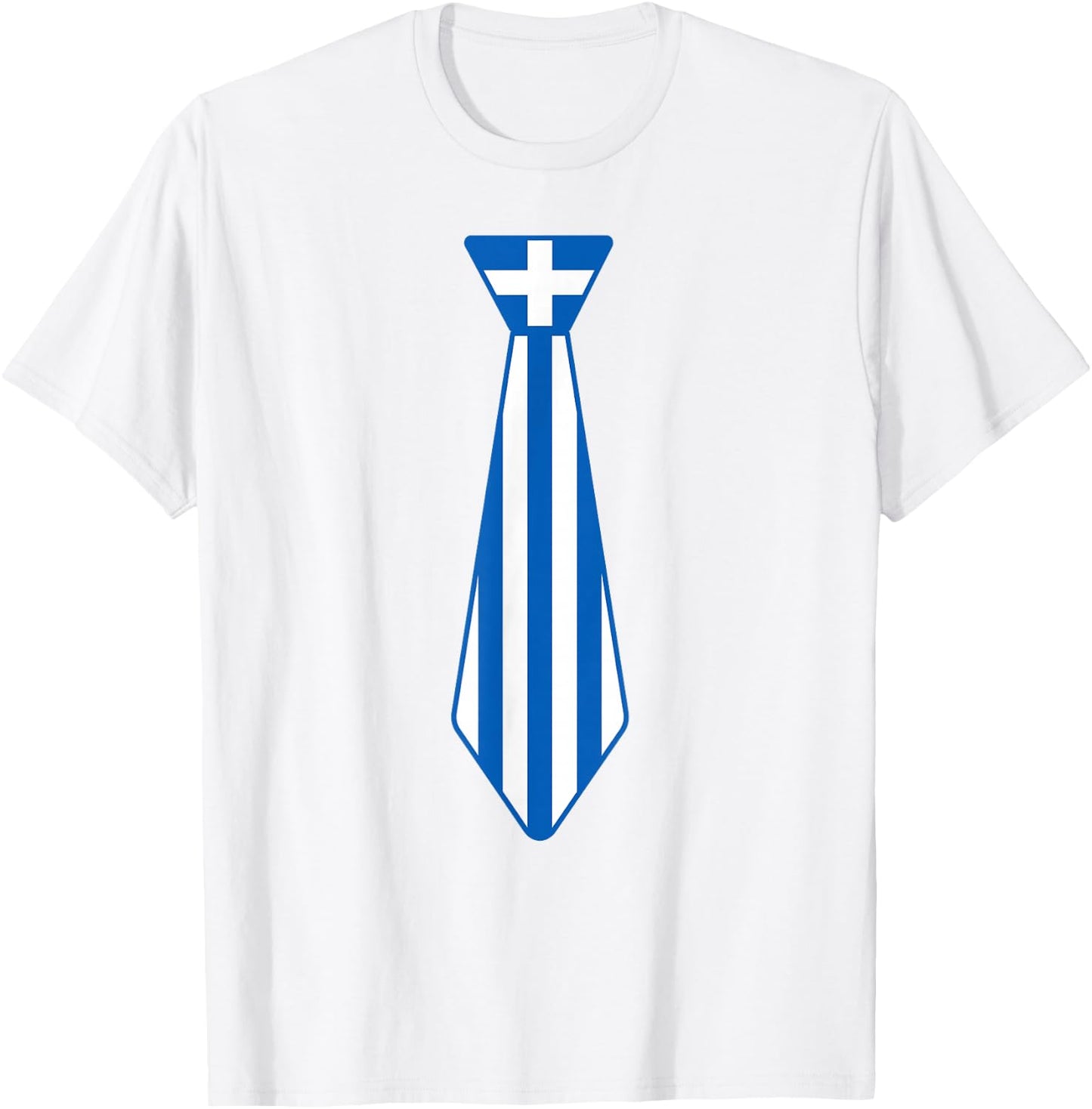 Greek Easter Tie Funny Novelty Greece Flag Boys Toddlers T-Shirt - T-Shirt | White