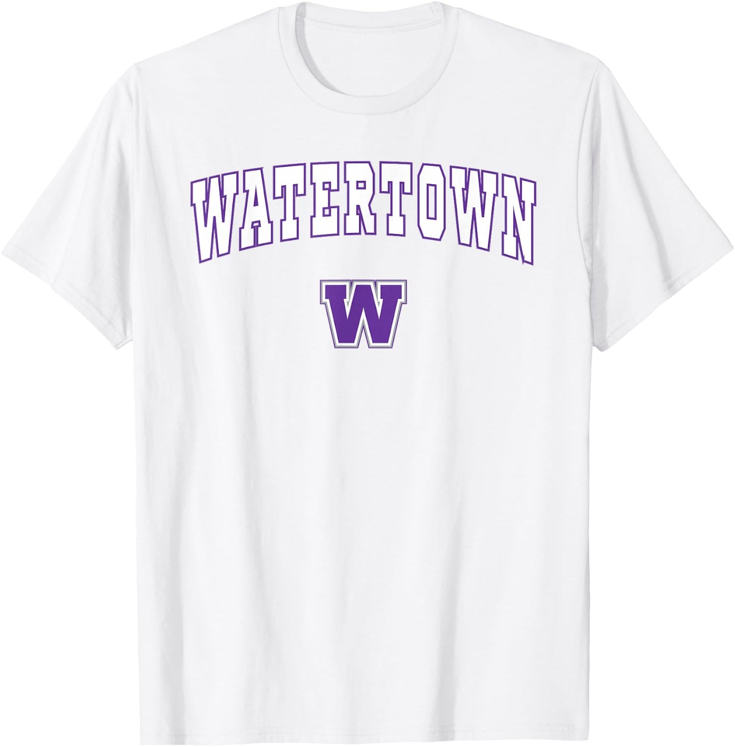 Watertown High School Purple Tigers T-Shirt - T-Shirt | White