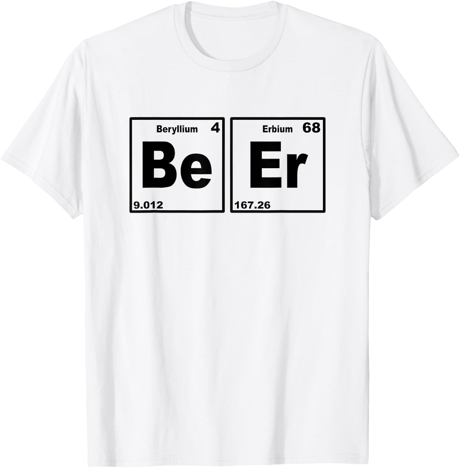 Beer Periodic Table - Chemistry T-Shirt - T-Shirt | White