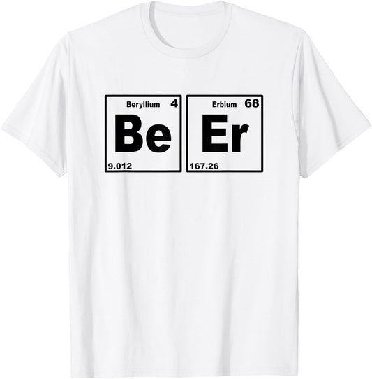 Beer Periodic Table - Chemistry T-Shirt - T-Shirt | White