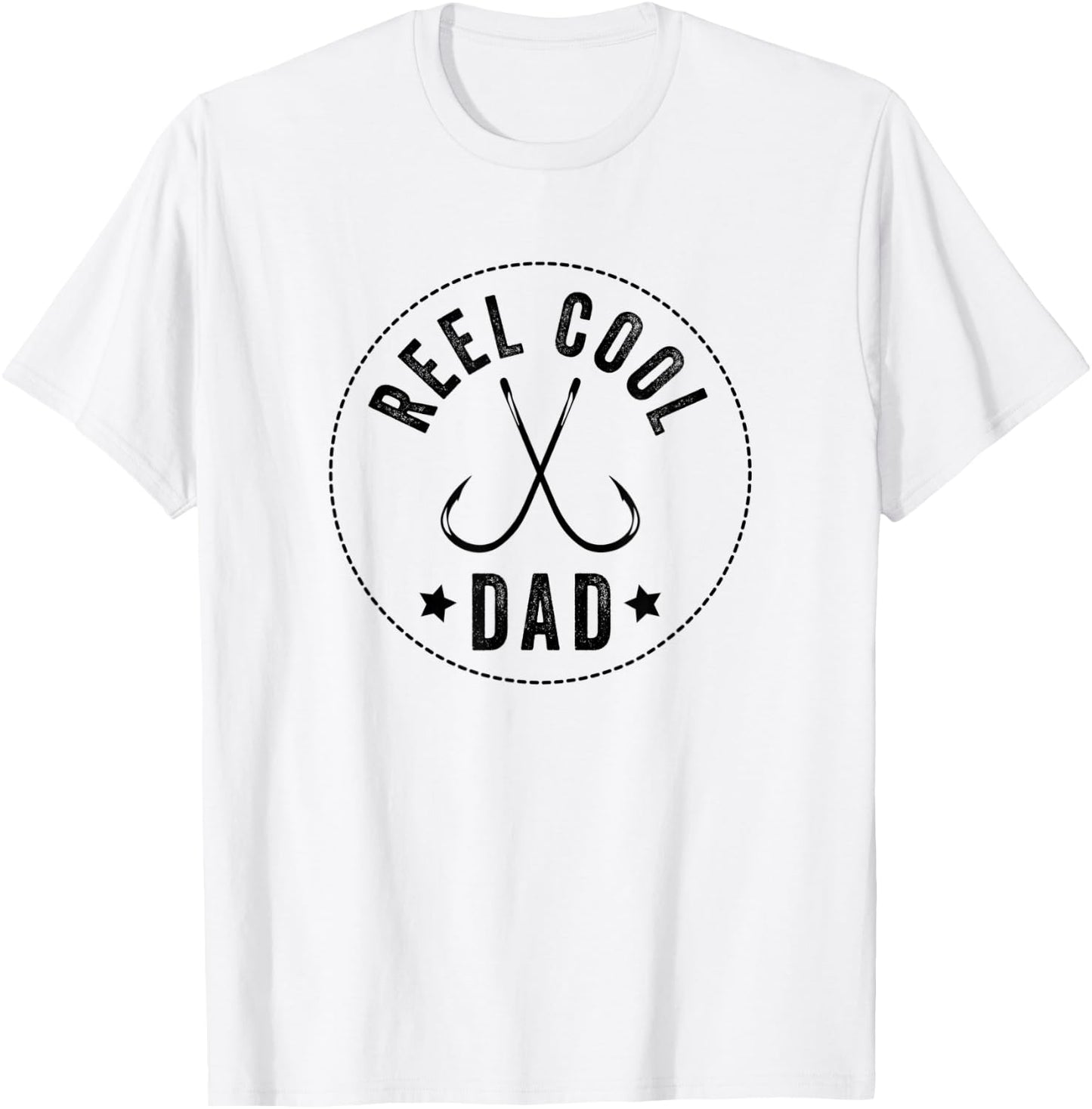 Reel Cool Dad, Dads Who Fish, Fisherman T-Shirt - T-Shirt | White