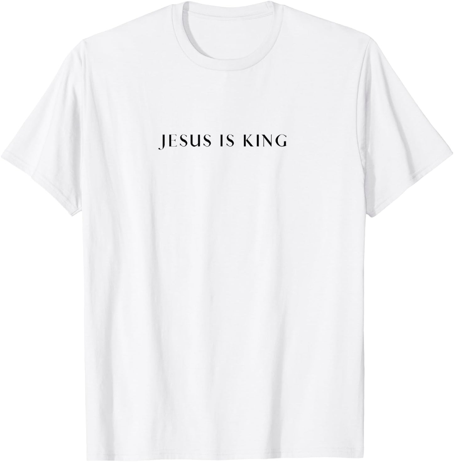 Jesus is King - Bold, Modern Christian T-Shirt - T-Shirt | White
