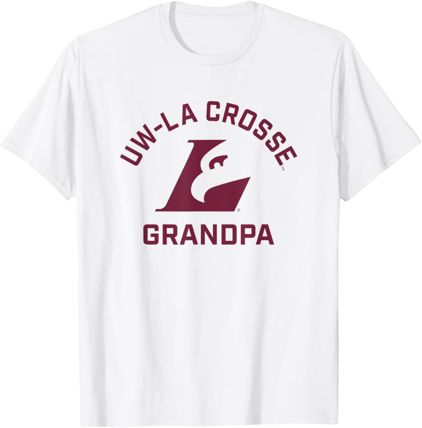 University of Wisconsin-La Crosse Eagles Arched Grandpa T-Shirt - T-Shirt | White