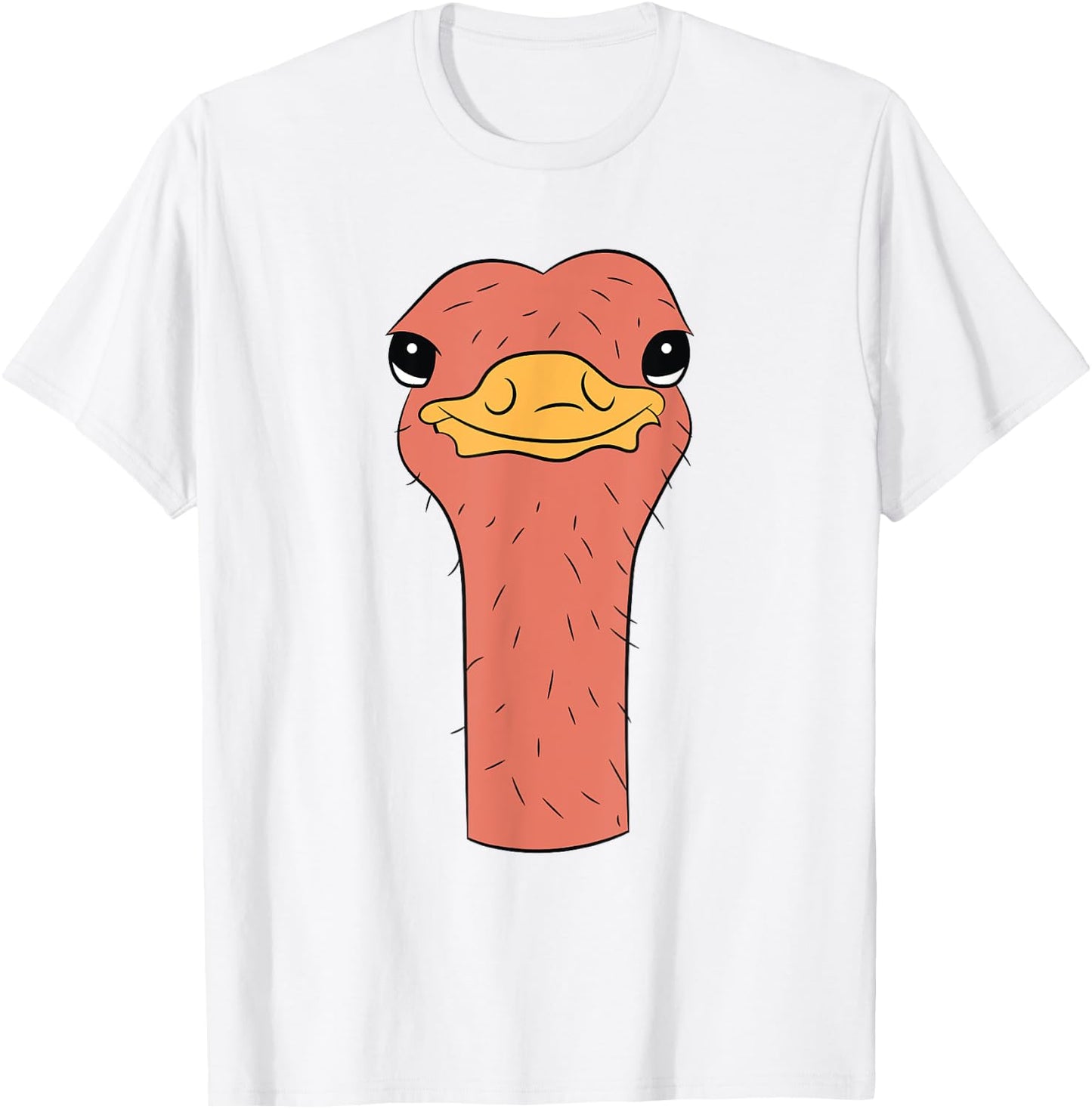Ostrich Head Ostrich Funny Ostrich Costume T-Shirt - T-Shirt | White