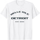 Belle Isle Detroit Dark Lettering Landmark T-Shirt - T-Shirt | White