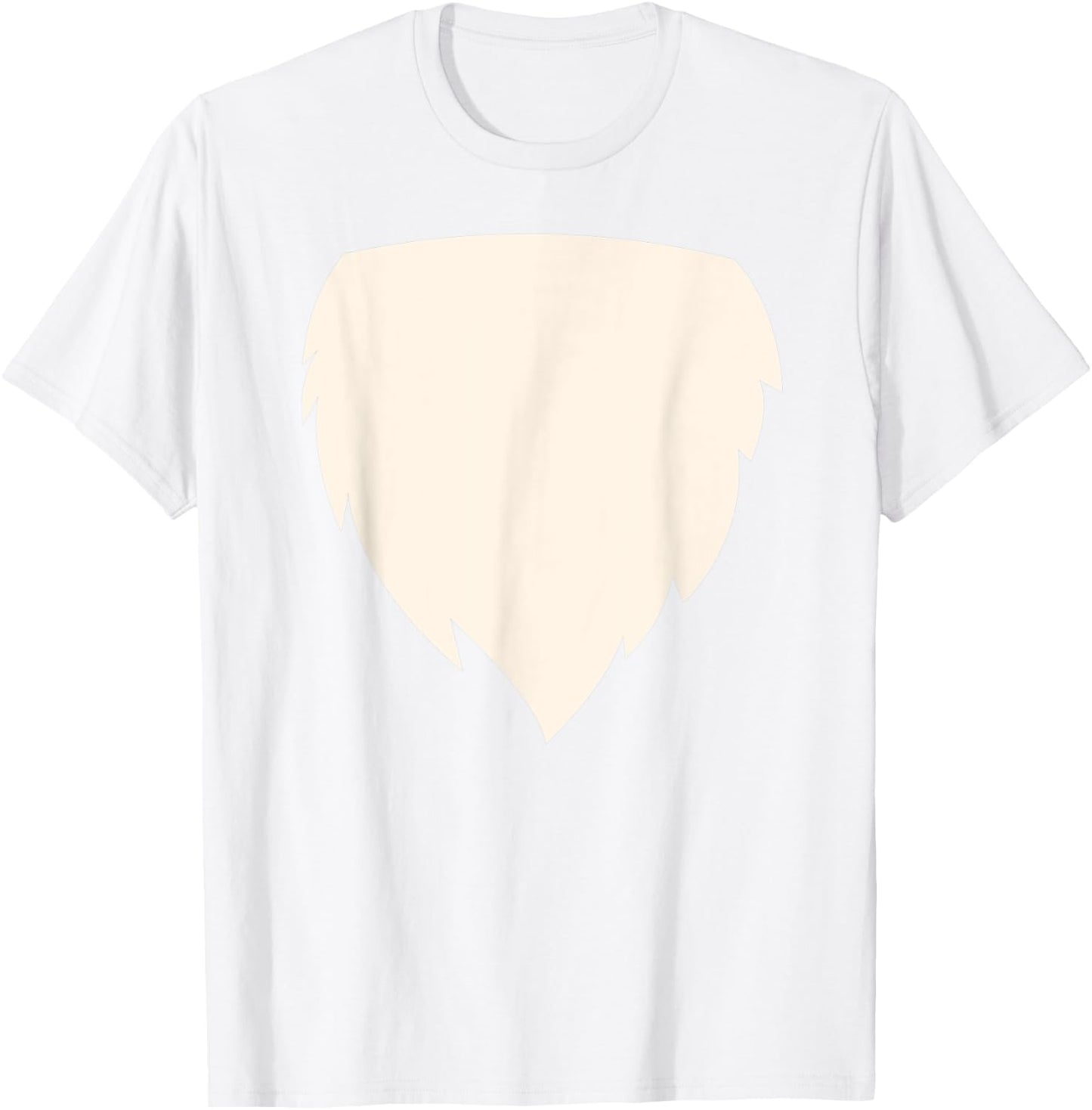 Funny Fox Chest Belly Hairy Halloween Costume Gift T-Shirt - T-Shirt | White