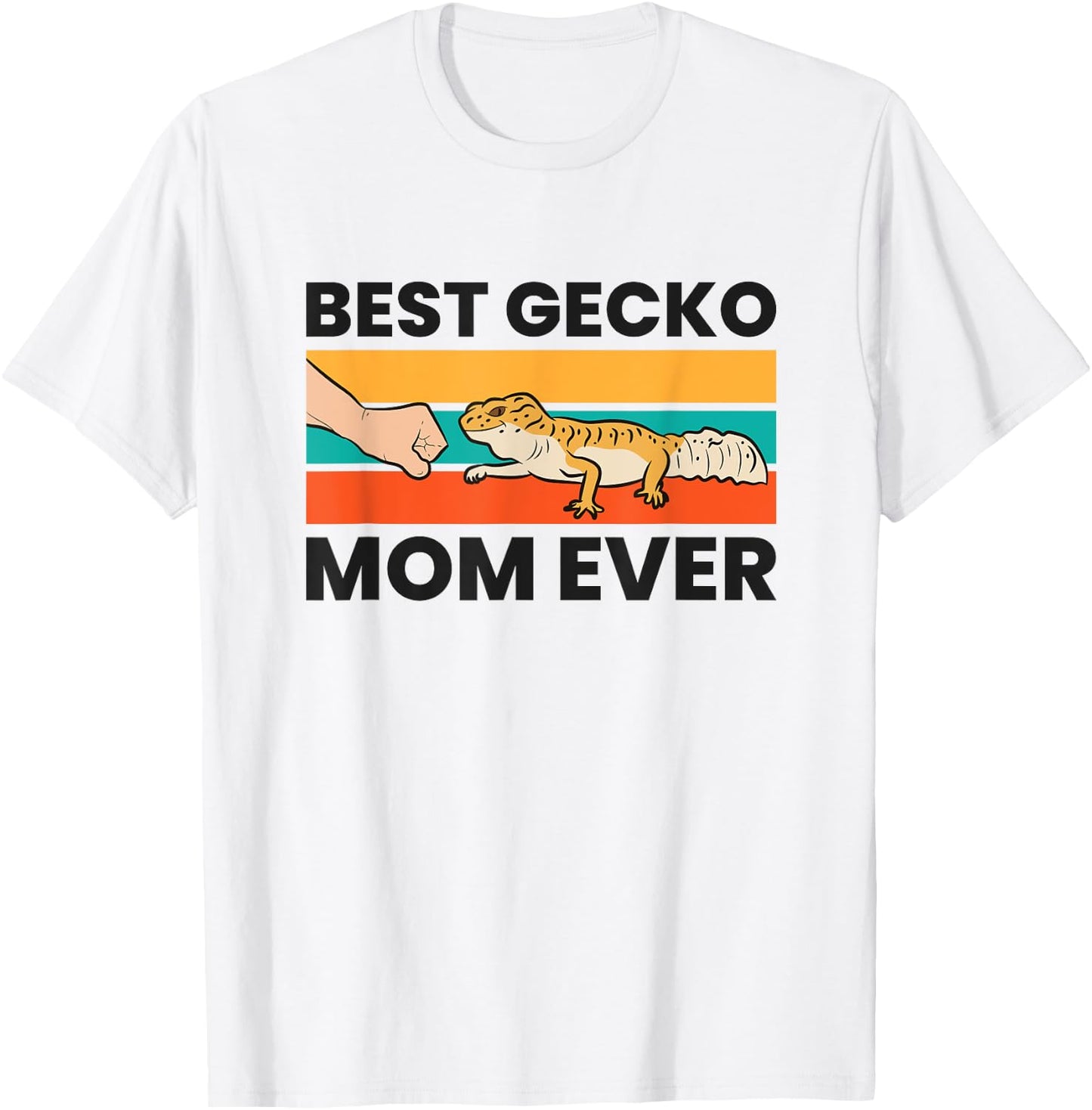 Best Gecko Mom Ever Lizard Leopard Gecko T-Shirt - T-Shirt | White