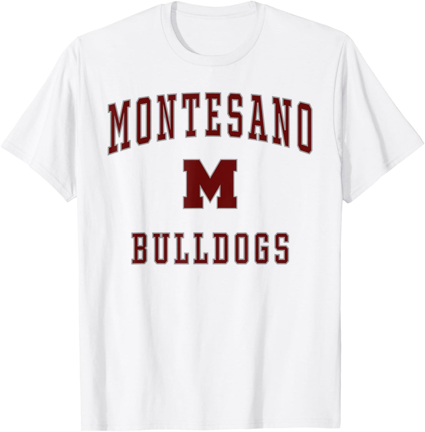 Montesano High School Bulldogs T-Shirt - T-Shirt | White