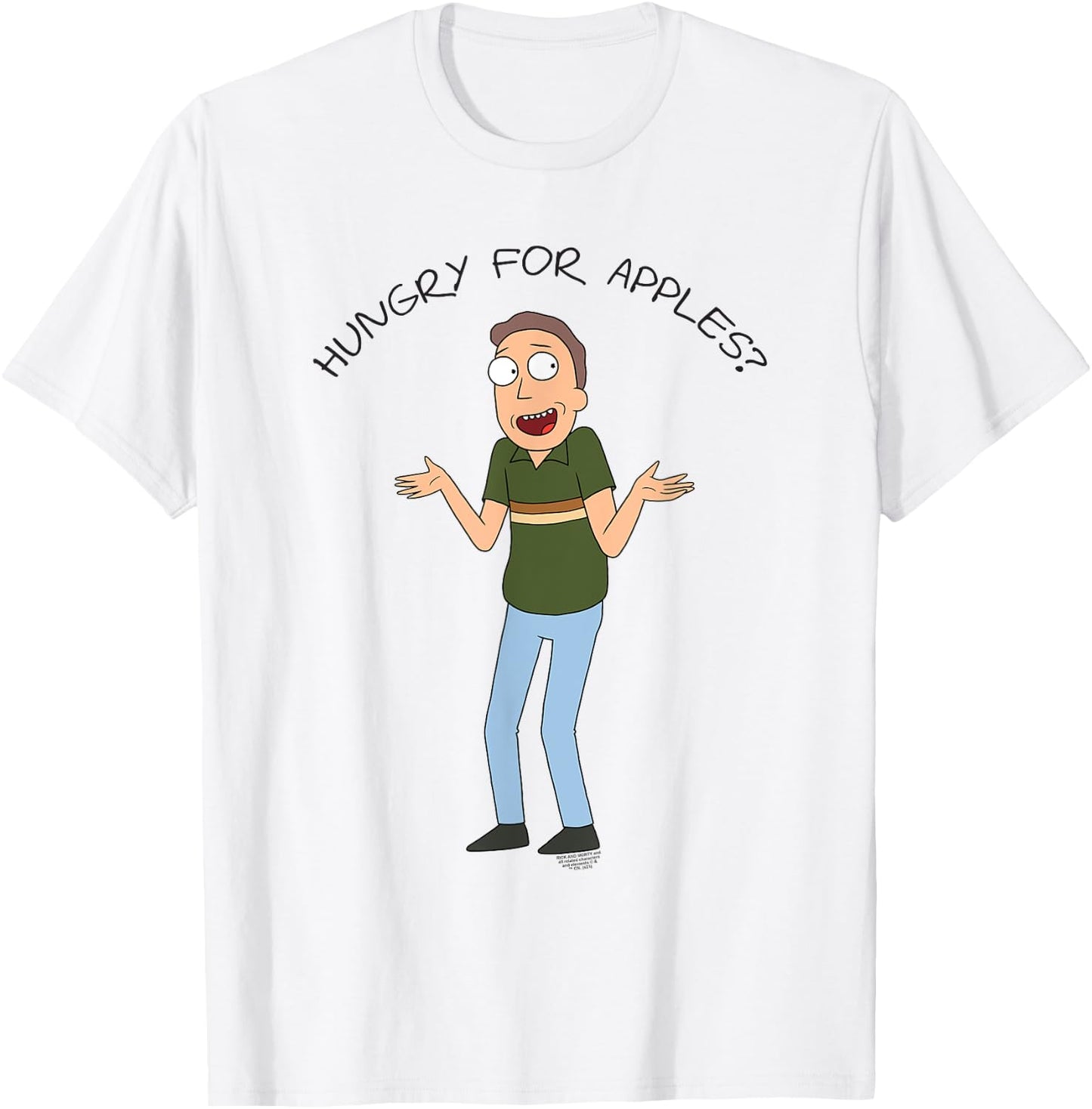 Rick and Morty Hungry For Apples T-Shirt - T-Shirt | White