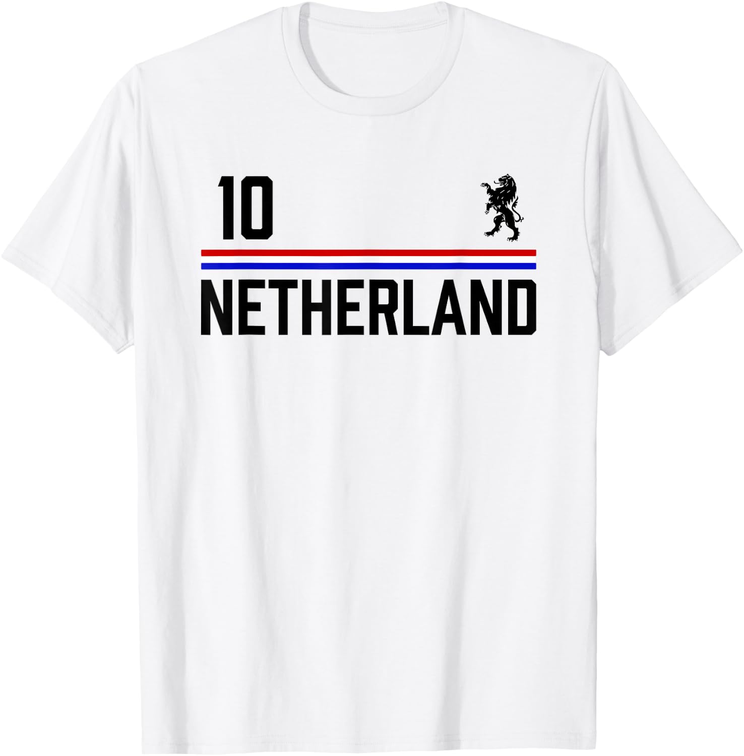 Netherlands Soccer Jersey, Oranje Football Holland T-Shirt - T-Shirt | White