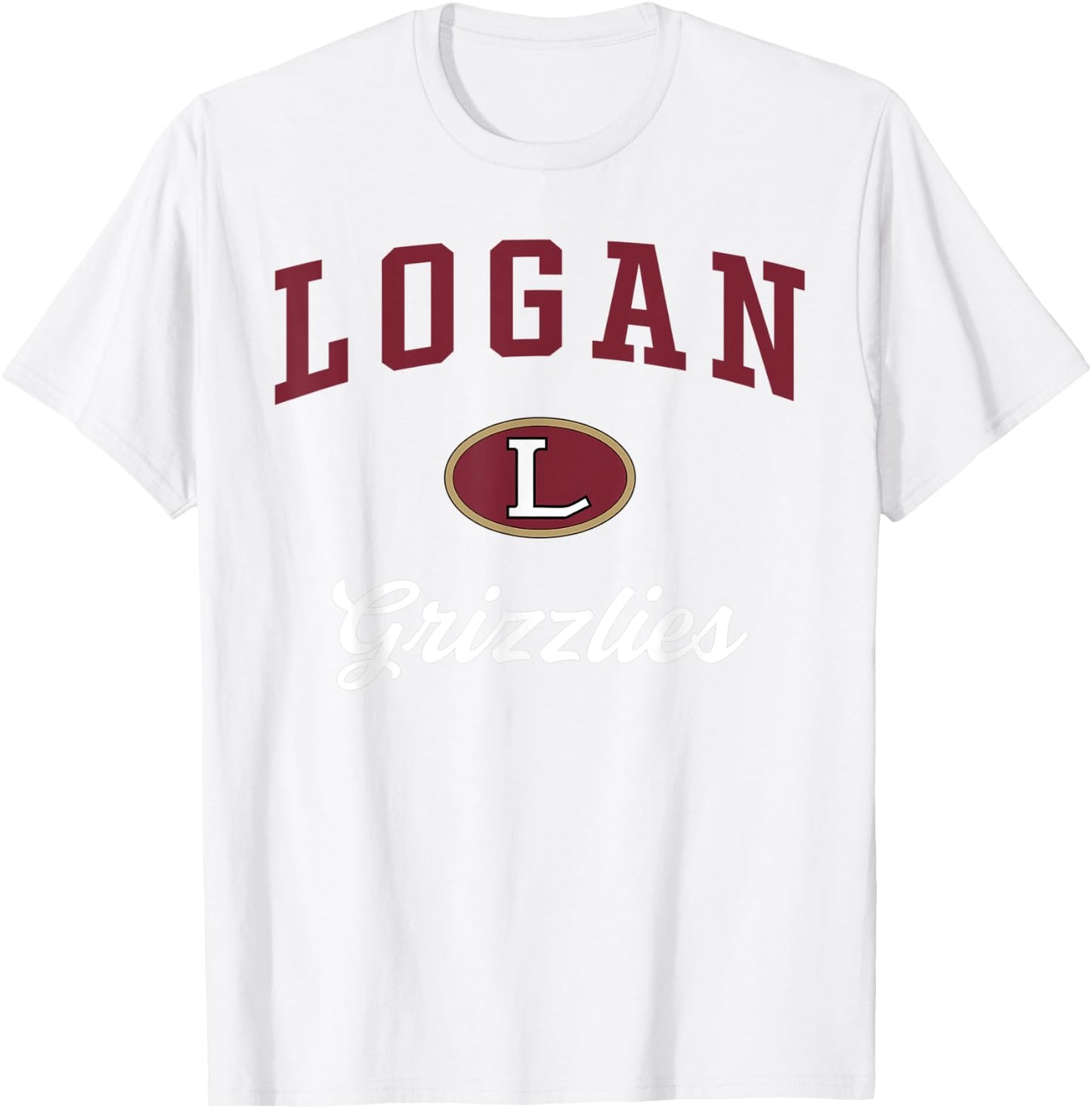 Logan High School Grizzlies T-Shirt - T-Shirt | White