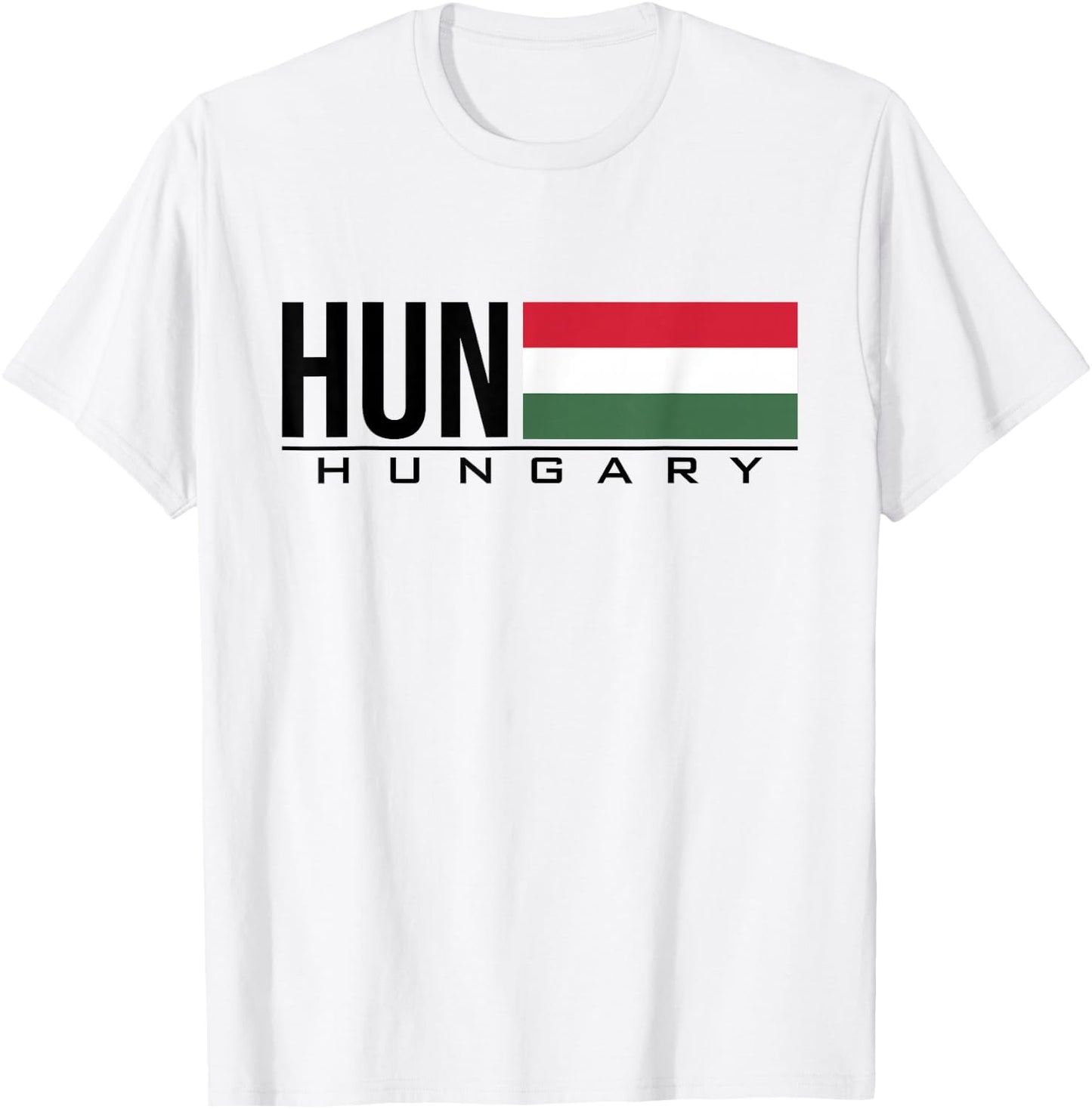 Hungary Flag Hungarian Country Code Hun Sports Games Athlete T-Shirt - T-Shirt | White