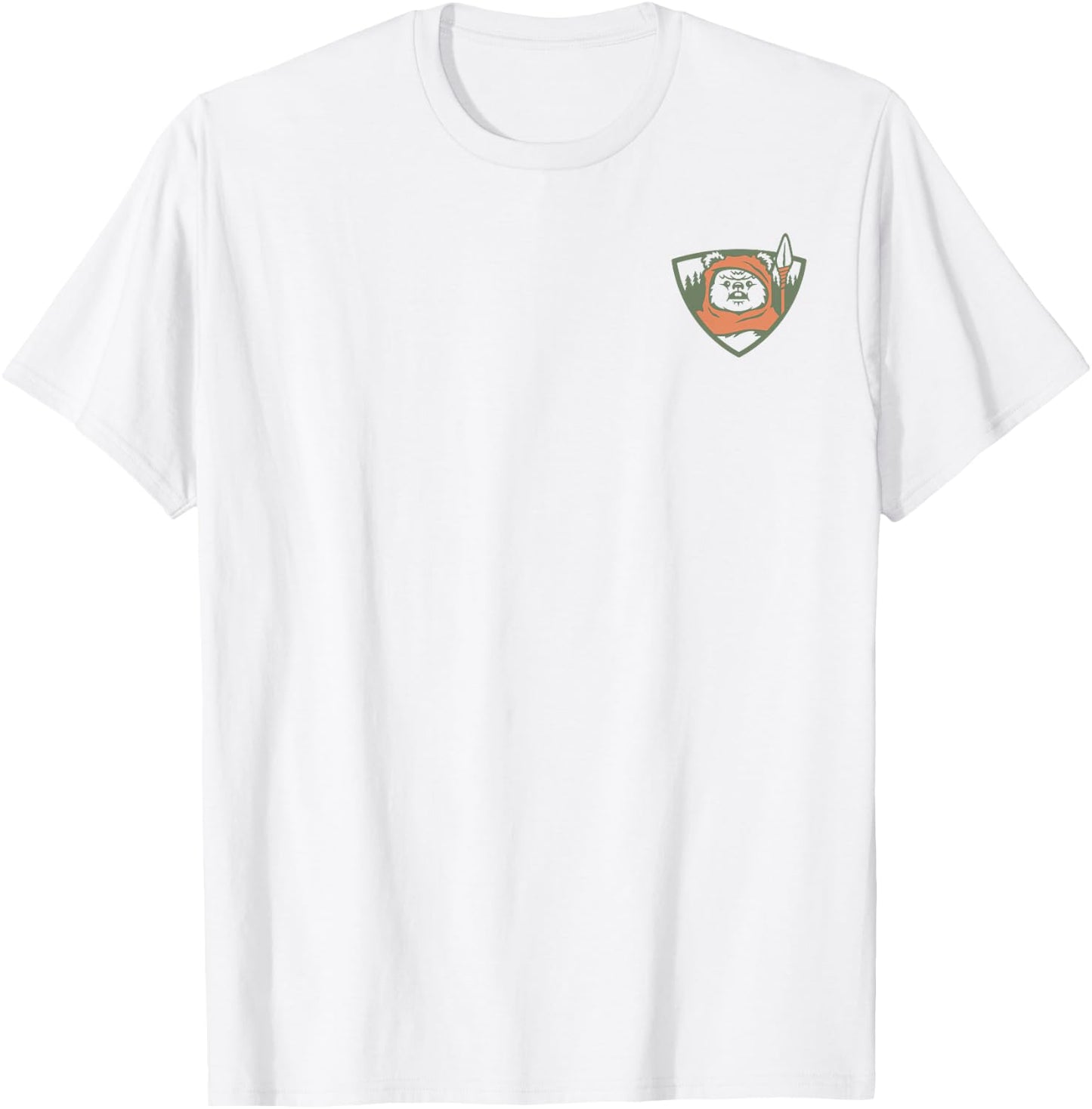 Star Wars Ewok Park Ranger Endor Forest Front & Back T-Shirt - T-Shirt | White