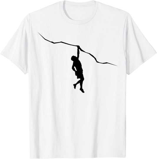 Climbing Climber Bouldering T-Shirt - T-Shirt | White