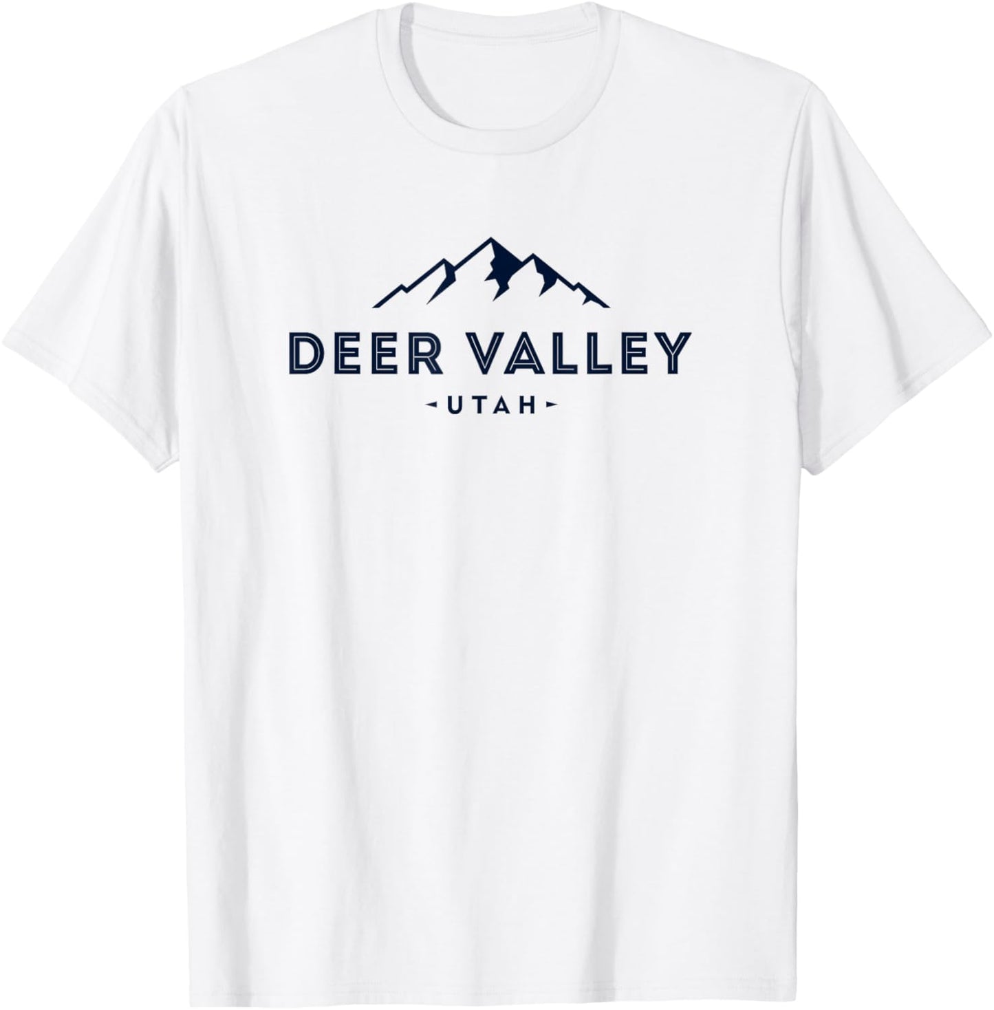 Deer Valley Utah Souvenir UT Mountain Vintage T-Shirt - T-Shirt | White