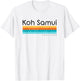 Vintage Koh Samui Thailand Retro Design T-Shirt - T-Shirt | White