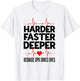 Harder Faster Deeper Because CPR Saves Lives Funny Nurse Ess T-Shirt - T-Shirt | White