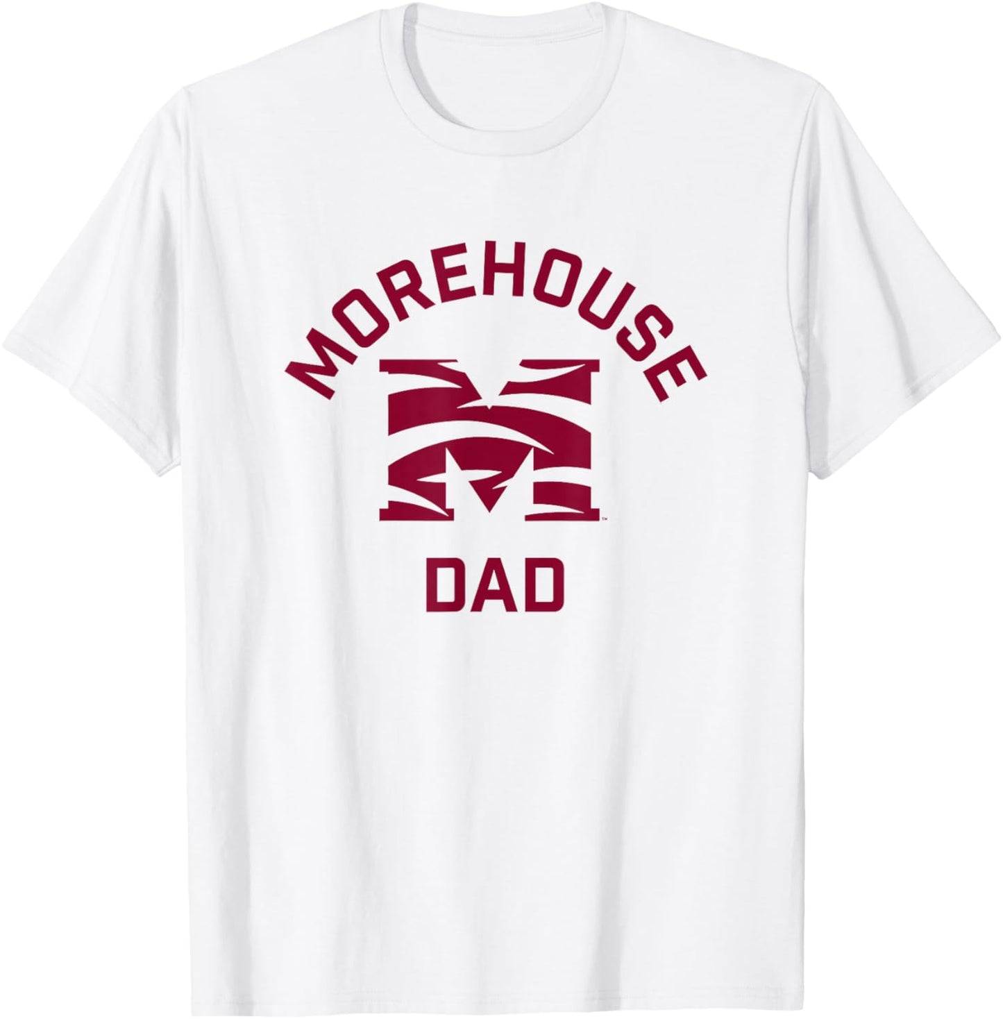 Morehouse College Maroon Tigers Arched Dad T-Shirt - T-Shirt | White