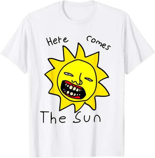 Sun Funny Cursed Dank Meme T-Shirt - T-Shirt | White