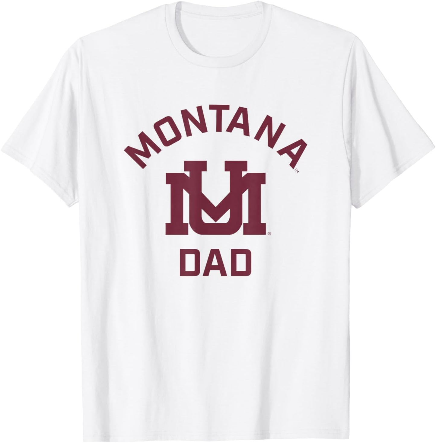 University of Montana Grizzlies Arched Dad T-Shirt - T-Shirt | White