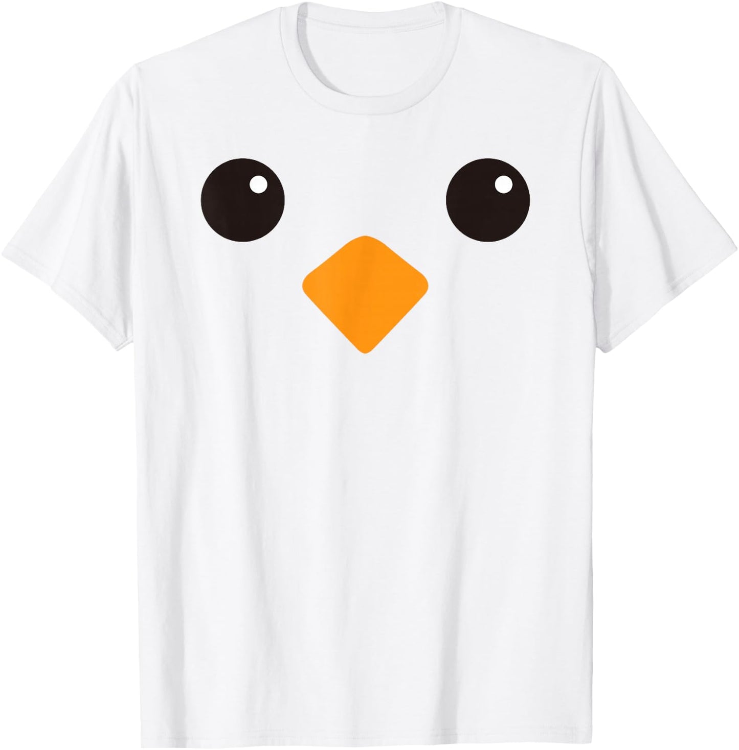 Cute Yellow Chick Face Costume For Kids and Toddlers T-Shirt - T-Shirt | White