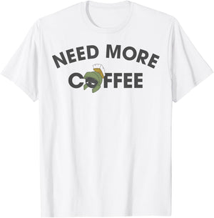 Looney Tunes Marvin The Martian Need More Coffee T-Shirt - T-Shirt | White