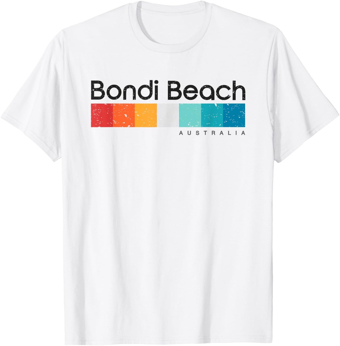 Vintage Bondi Beach Australia Retro Design T-Shirt - T-Shirt | White