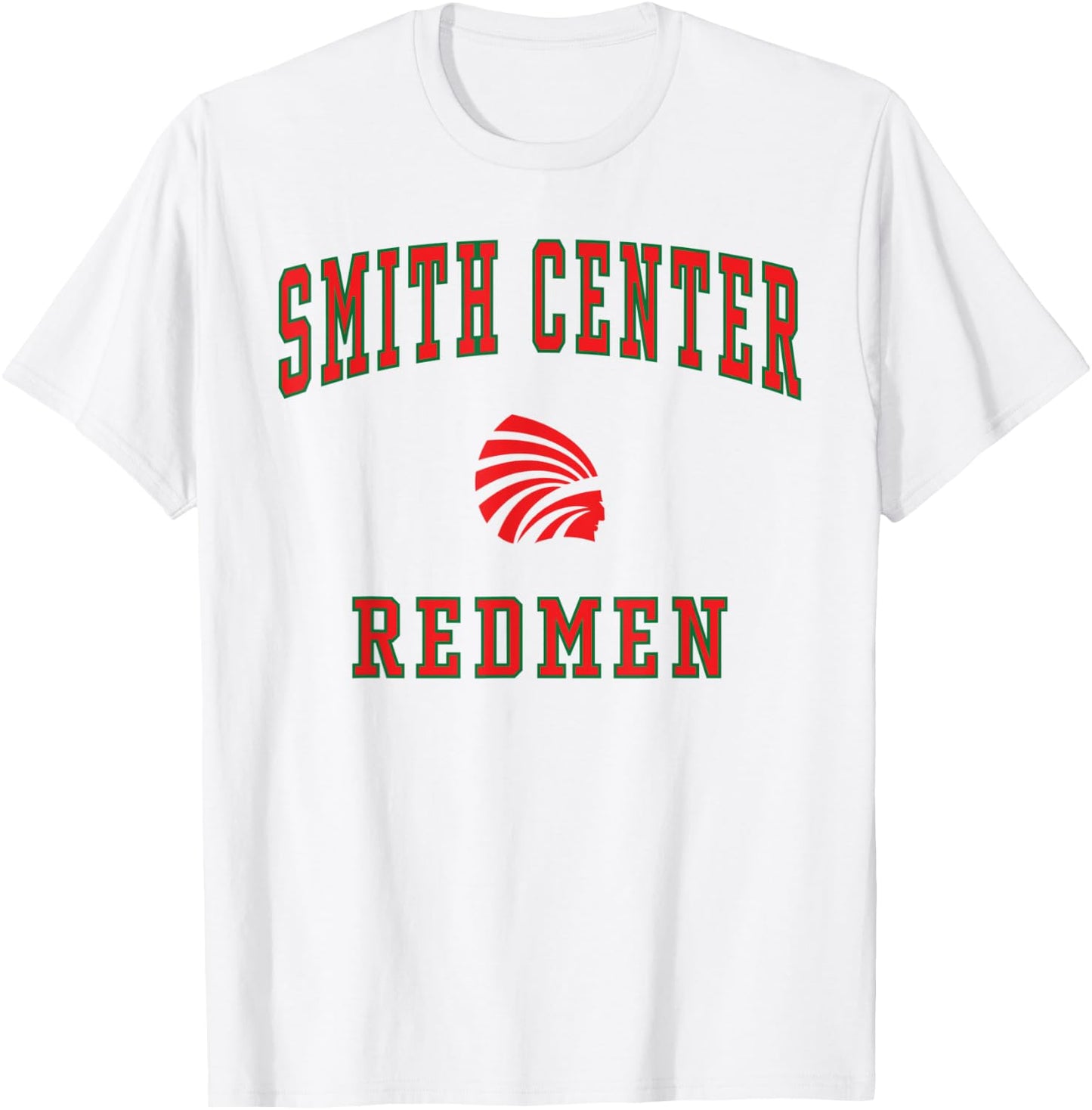 Smith Center High School Redmen T-Shirt - T-Shirt | White