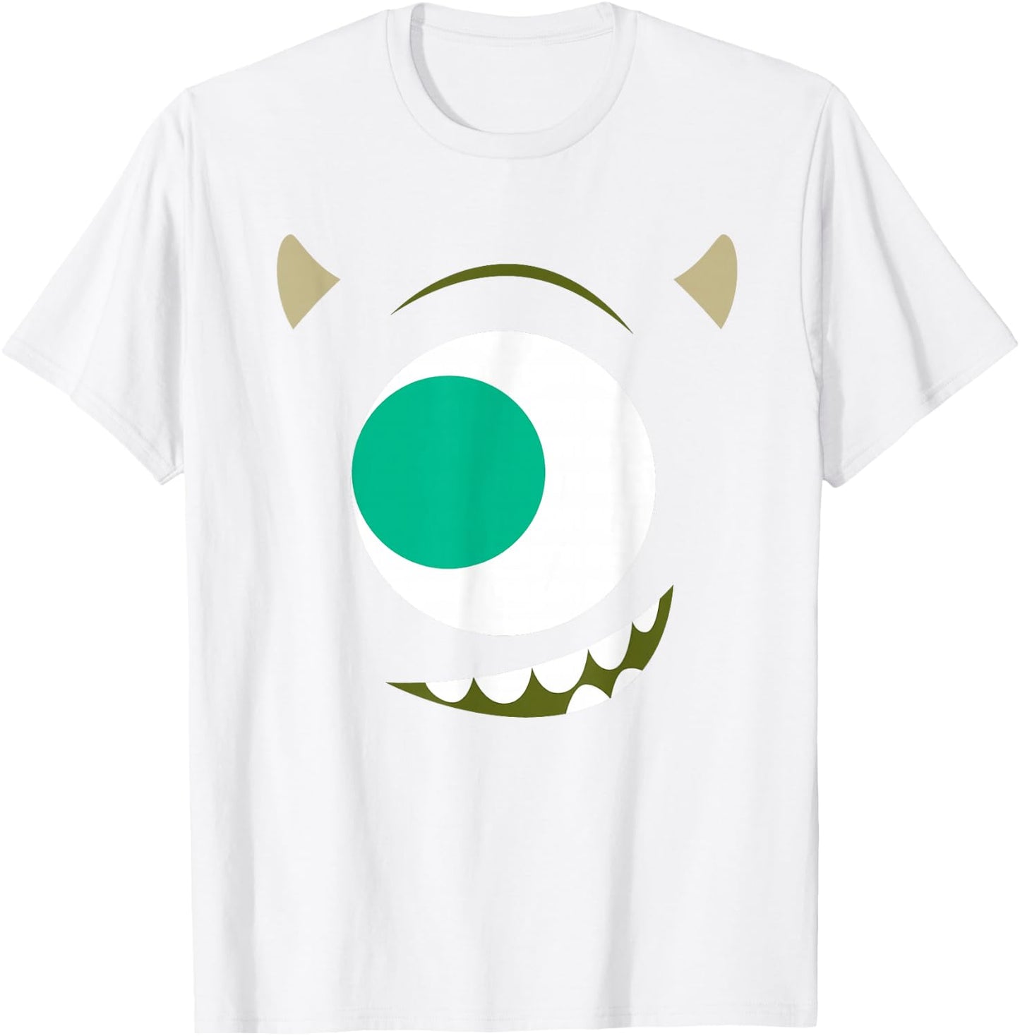 Disney PIXAR Monsters, Inc. Big Face Mike Wazowski Costume T-Shirt - T-Shirt | White