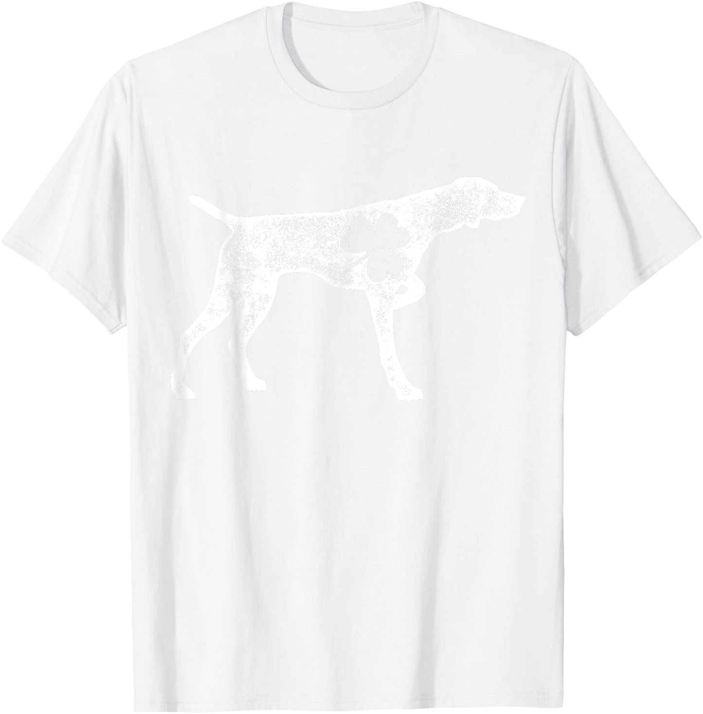 German Shorthaired Pointer St Patrick's Day Boys Shamrock Dog T-Shirt - T-Shirt | White